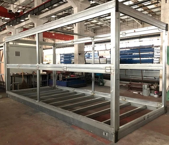 Cheap price fold up house portable fast installation 20ft storage folding container house