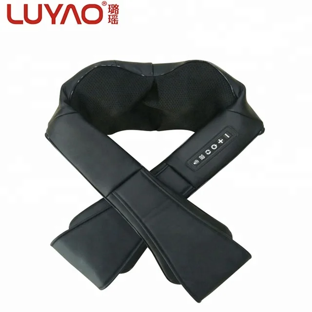 CE RoHS shiatsu cervical electric massage shawl with heat neck back plus massager