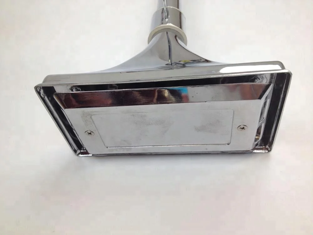 Single Chrome Plated Train Air Horn with Weather Protection Cover 12V/24V, Ideal for Truck Semi,Rv,Boat