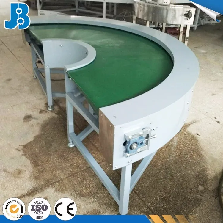 Assembly Line industrial transfer pu/pvc band conveyor for boxes
