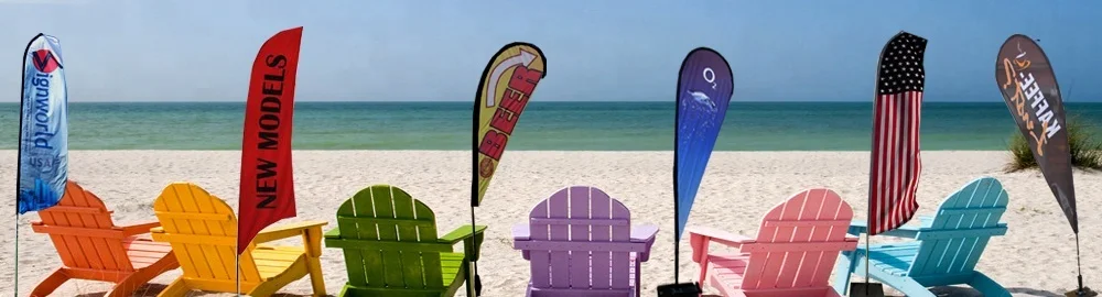 Personalized Digital UV Tear Drop Wing Banner Marketing Automotive Insurance Education Industries Great Trade Show Giveaways