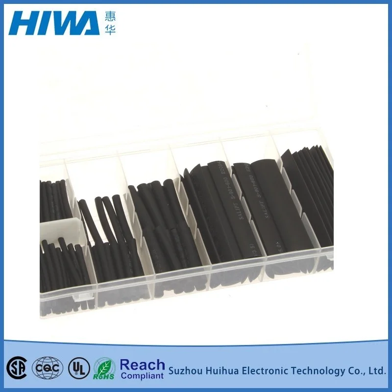 127PCS Heat Shrink Wire Wrap Cable Sleeve Tubing Sets Assorted Size with Case - Shrink Ratio(2:1& 3:1)