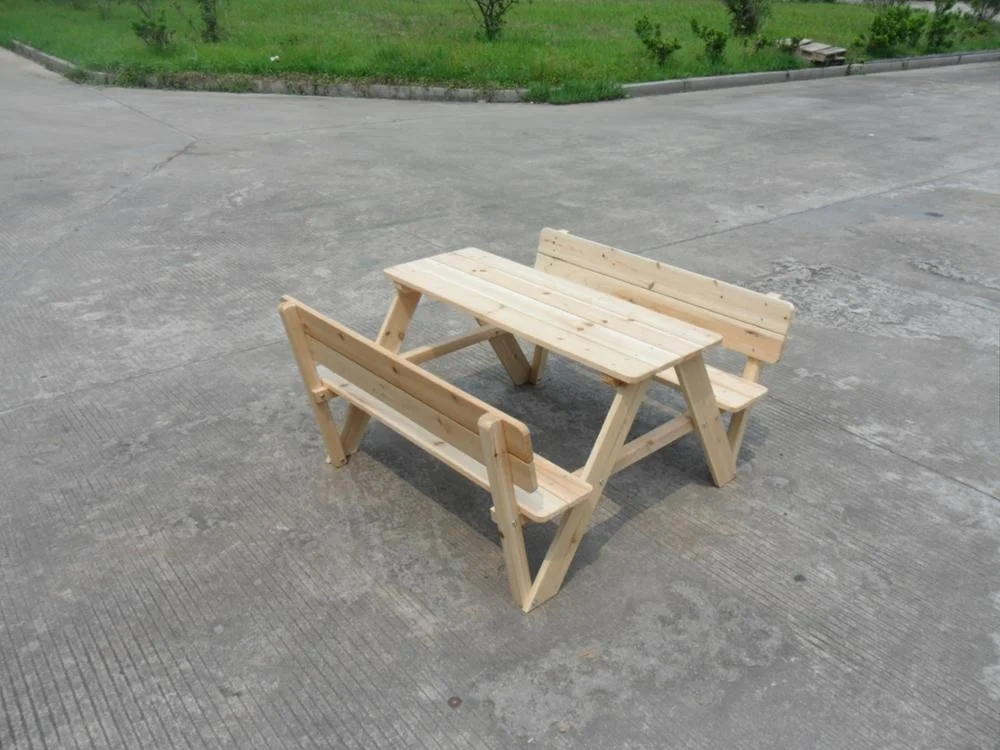 wooden kids table and   benches