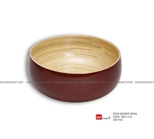 Eco-friendly Bamboo/Wood Salad Bowl Made in Vietnam
