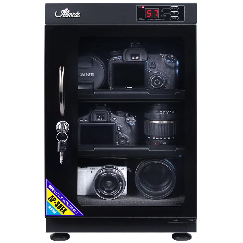 
40L electronic dryer machine for dslr camera storage component dry age cabinet 