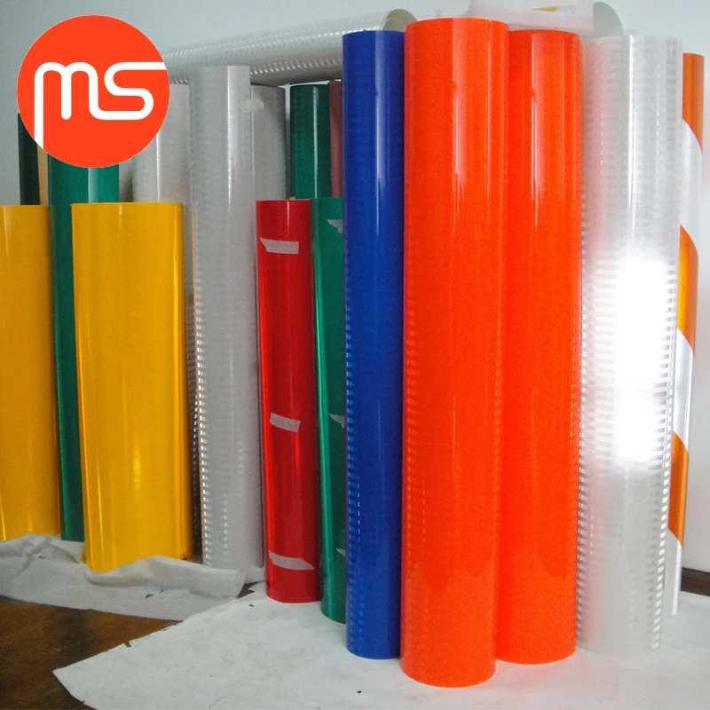 prismatic double coloured reflector sheet sheeting material sticker honeycomb reflective membrane film vinyl roll