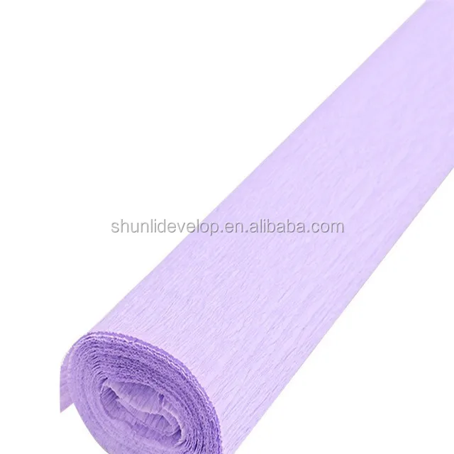 
flowers packing wholesale solid color crepe paper 