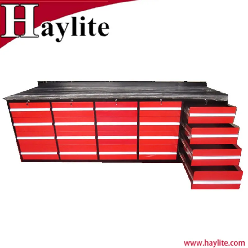 Cold rolled steel plate powder coated tool box garage use workbench