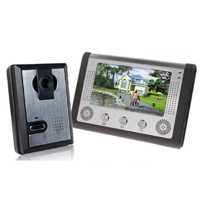 Factory Direct Wired 7 Inch Video Door Phone Doorbell Intercom Kit 1 camera 1 monitor Night Vision For Home Safe