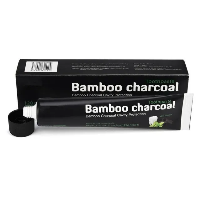 Eco whiten fluorid halal Chinese spearmint seeds bamboo charcoal remove tooth decay receding gums toothpaste