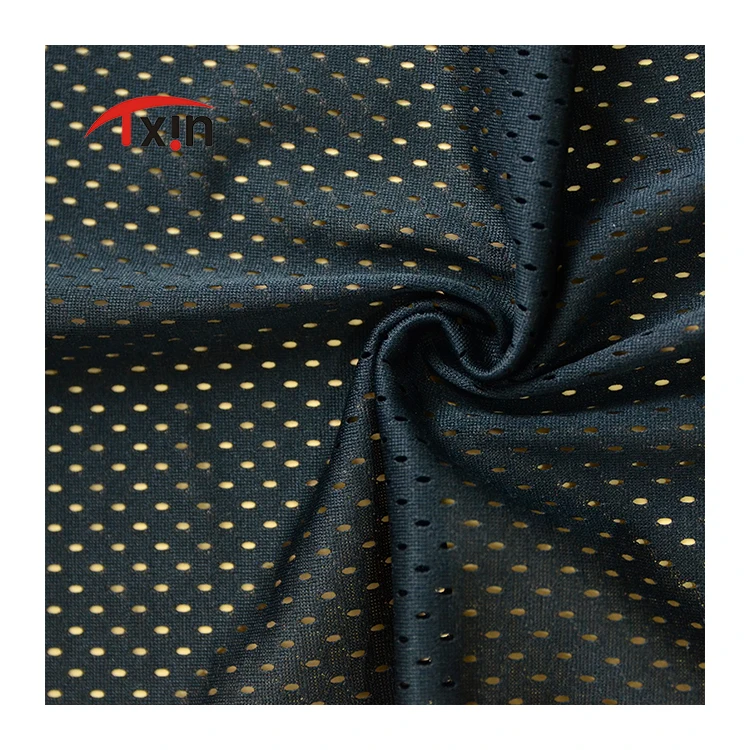 
100% polyester knitted fabric mesh fabric basketball shorts fabric 