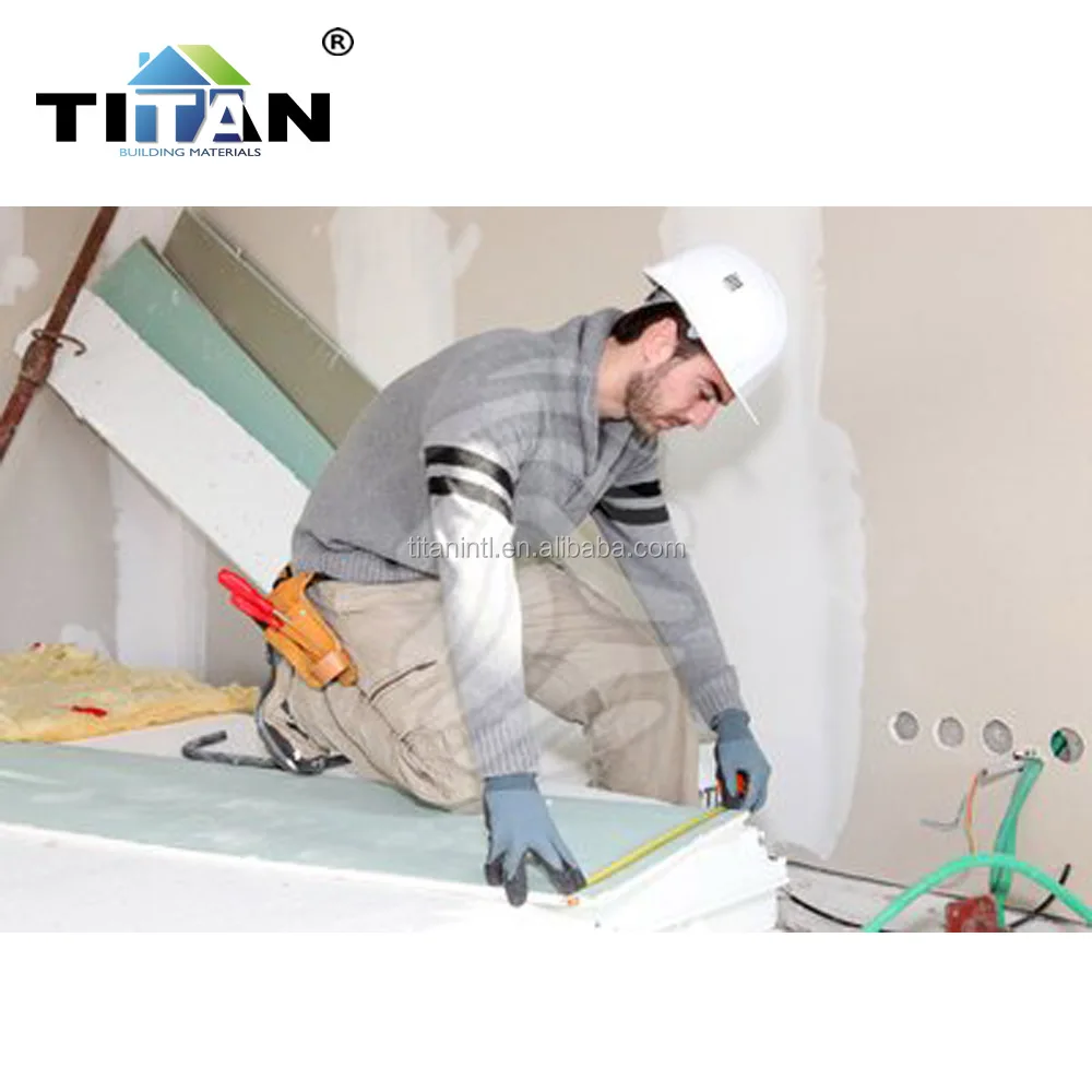 Manufacturer Plasterboard 18mm Pure Gypsum Powder;quality Wood-pulp Paper;fiber Glass;adhesive,etc Water Resistant 7~15.9 Mm