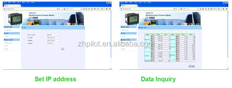 Pilot Panel Mounting  High Performance Multifunction Power Meter  Suitable for power automation /switch cabinet
