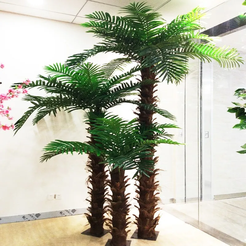 Outdoor waterproof long live imitative fake coconut tree artificial tree, Phomix Palm landscape trees