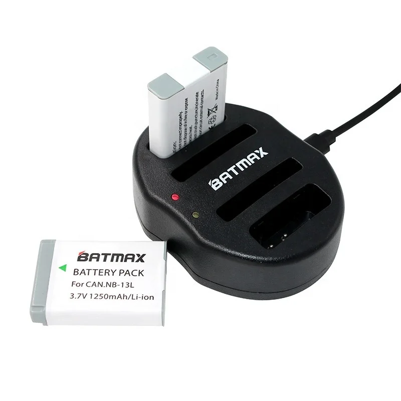 
Factory NB-13L NB13L NB 13L USB Dual Charger for Canon PowerShot G1 X Mark III, G5 X G5X G7 X Mark II SX720 HS serious camera 
