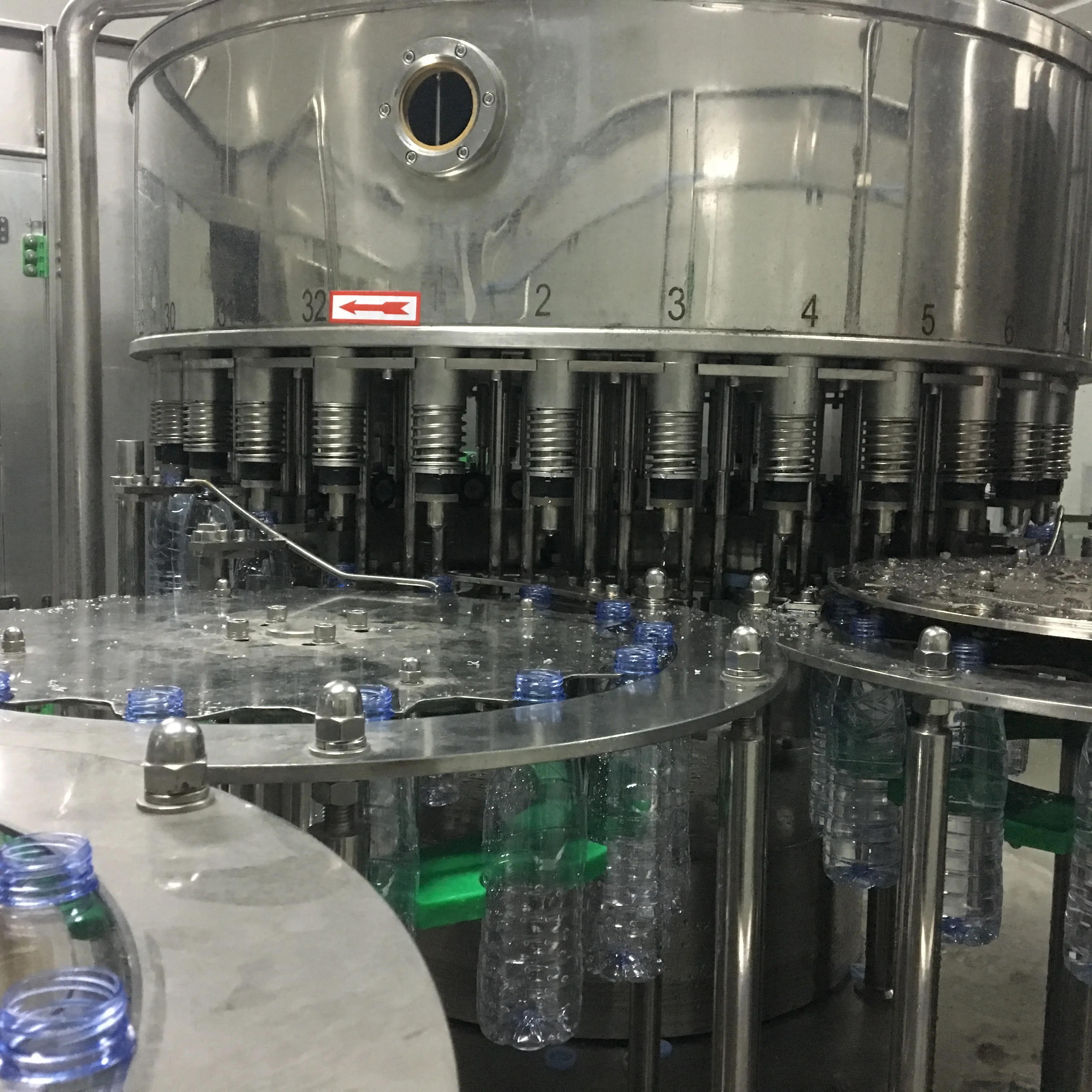 Fully automatic pure water bottling machine monoblock washing filling capping 3 in 1 machine