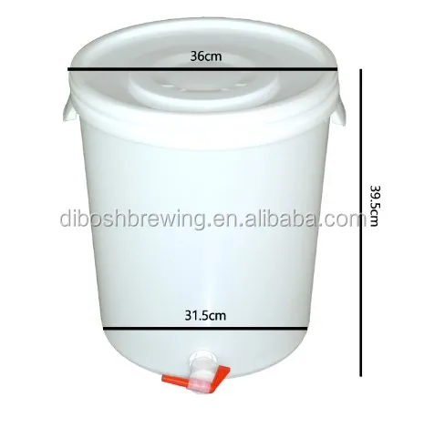 30L Beer Bucket, Beer Fermentation Tank of Plastic with Lid for Sale