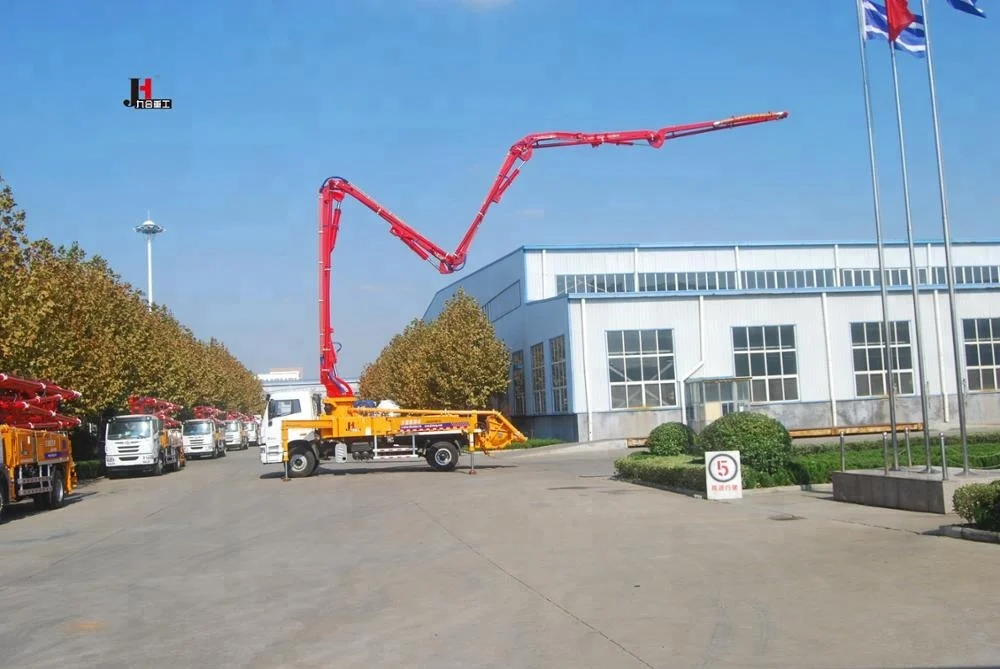 56M mobile wildely used  concrete boom pump truck for hot sale