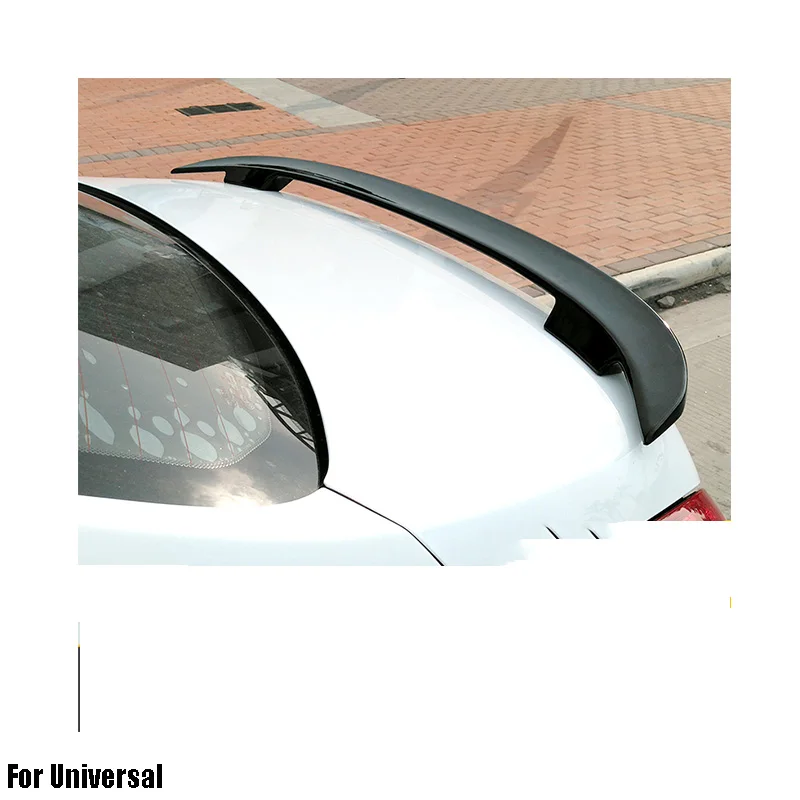 
ABS Primer Painted Back Rear Spoiler Lip Wing For universal car Rear Spoiler with light 