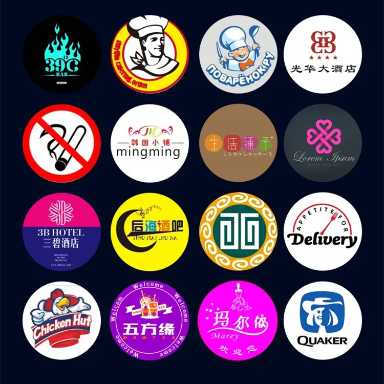 Outdoor IP65 aluminum shell 15W rotating advertising gobo projector light waterproof LED logo projector