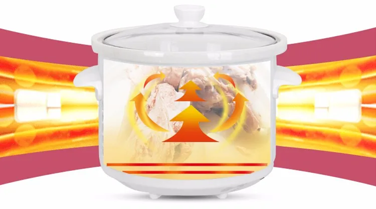 Best Sale commercial 6QT Electric Automatic Slow Cooker 3.5QT 4.5QT 5QT with OFF/LOW/HIGH/Auto/Keep Warming Setting