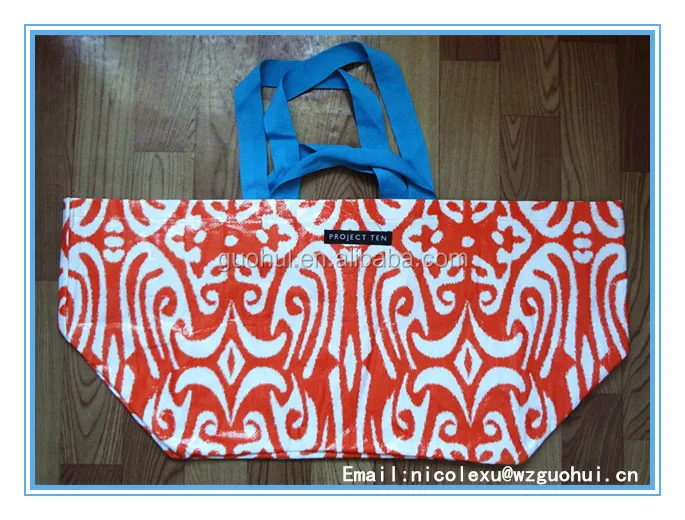 
 Оранжевый extra large ламинированные тотализатор сумке ikea, PP Икеа мешок с карман на молнии  