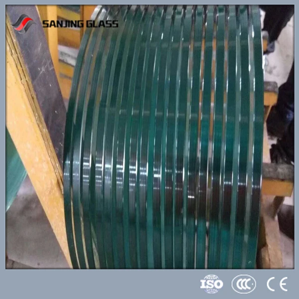 Tempered small glass for shower brackets