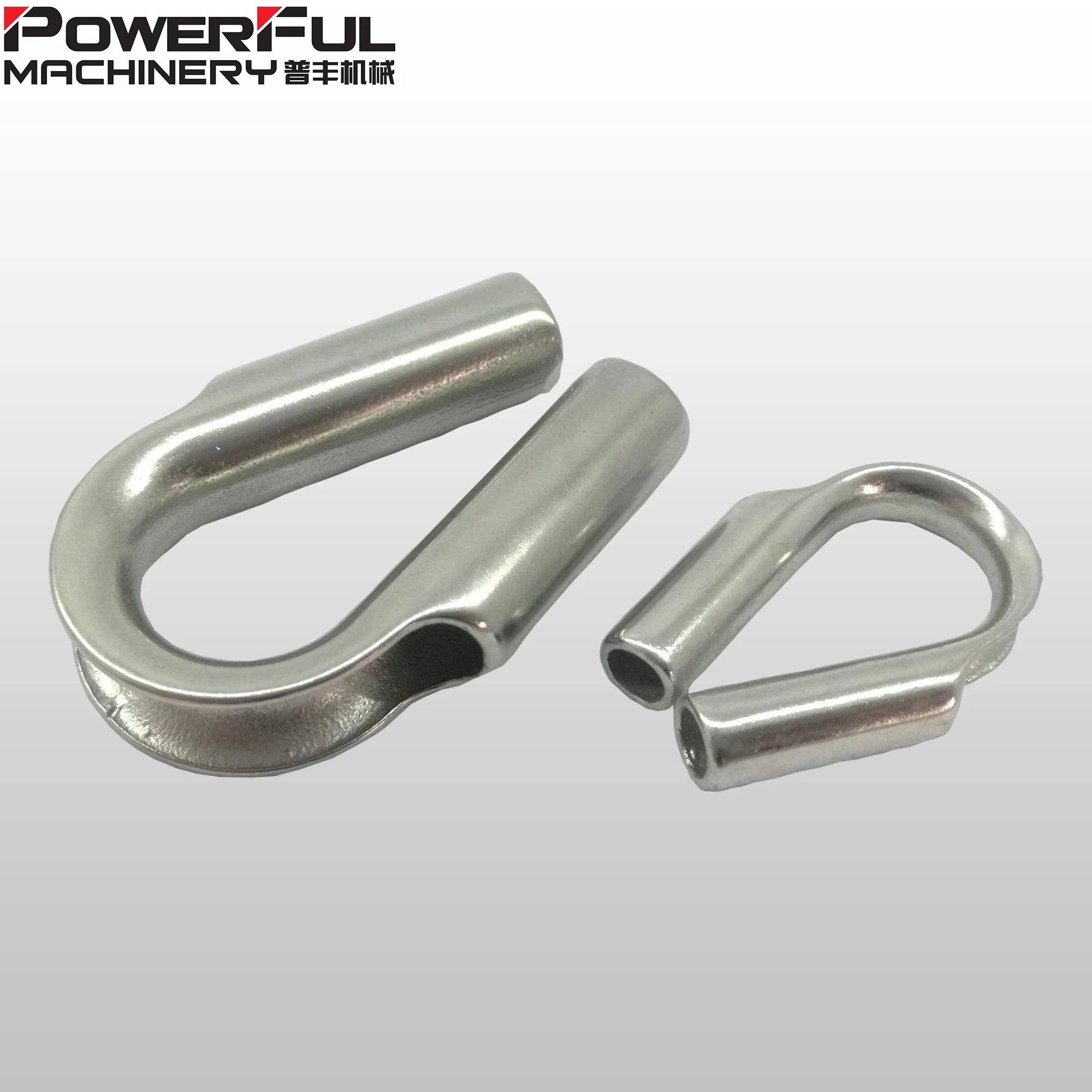 stainless steel polished tube thimble for wire rope with gusset