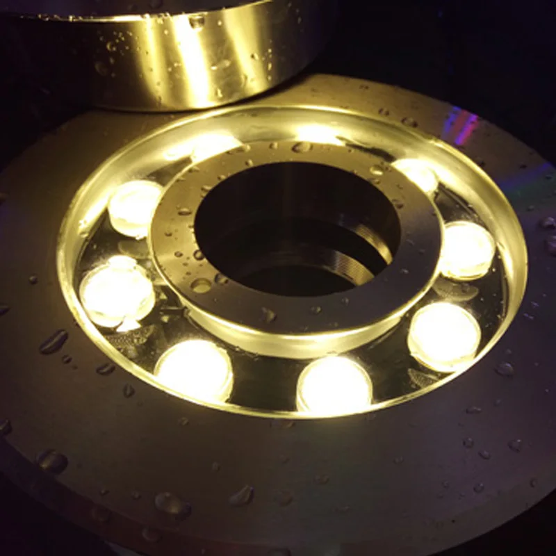 Artificial waterfalls commercial dmx control 9w 12 volt submersible led fountain lights