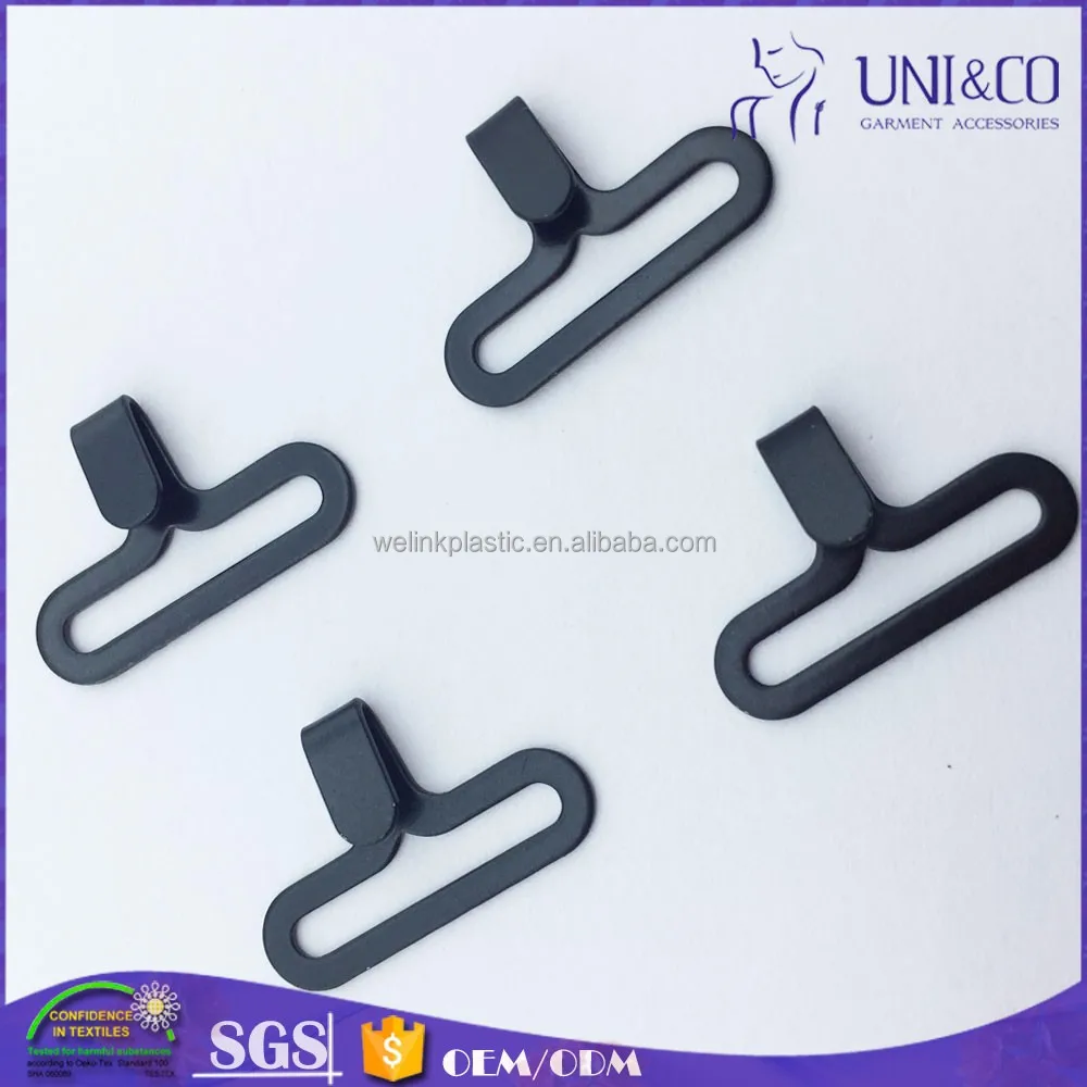 Black Color Metal Bow Tie Hook Tie Adjuster Bow Tie Hardware