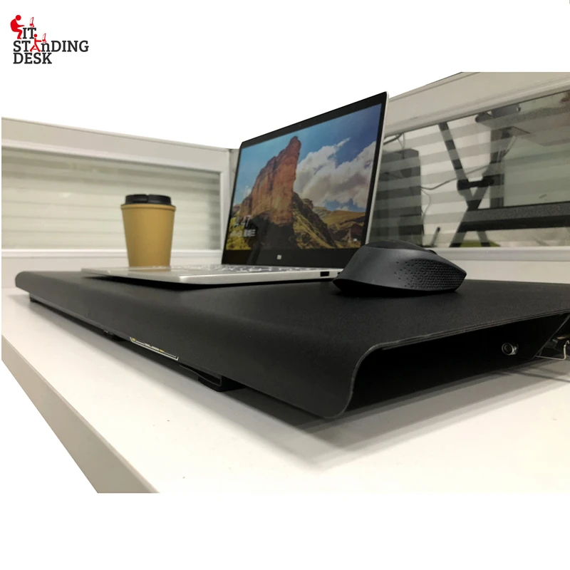 STARSDOVE Stand Up Adjustable Standing Computer Desk for Computer Table Riser Office