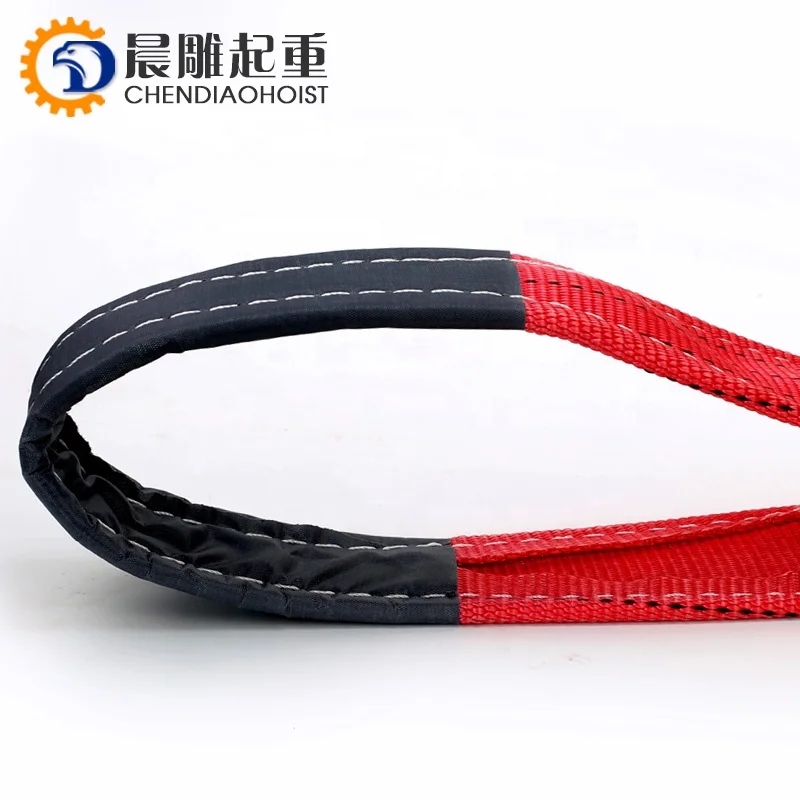 Capacity lifting belt crane webbing sling