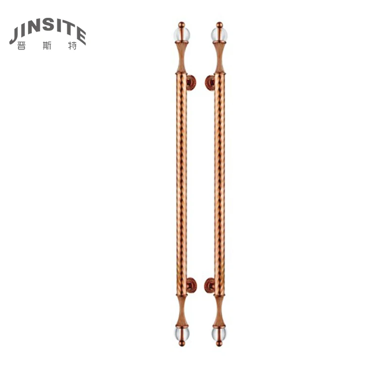 Fancy gold luxury brass door handle indonesia