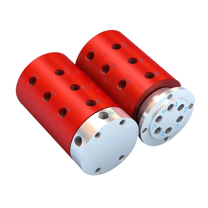 Mini excavator use 1/4 inch fluid swivels 6 ports rotary joint