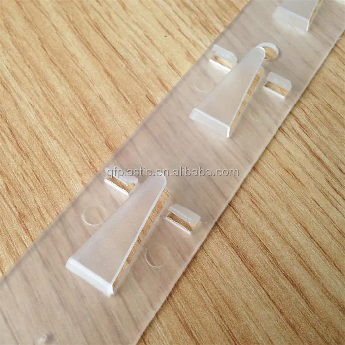 
Bespoke printed supermarket plastic hanging display clip strip plastic supermarket hanging 