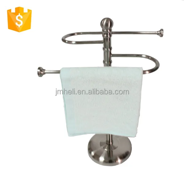 
European new design metal bath table standing towel rack 