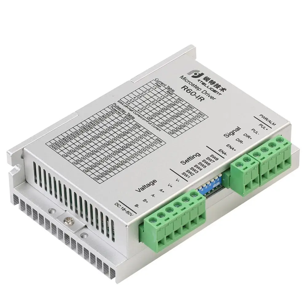 2 Фаза Nema 23 24 переключение привода потенциометр оборотов R60-IR Драйвер шагового двигателя регулировать и Переключатель скоростей