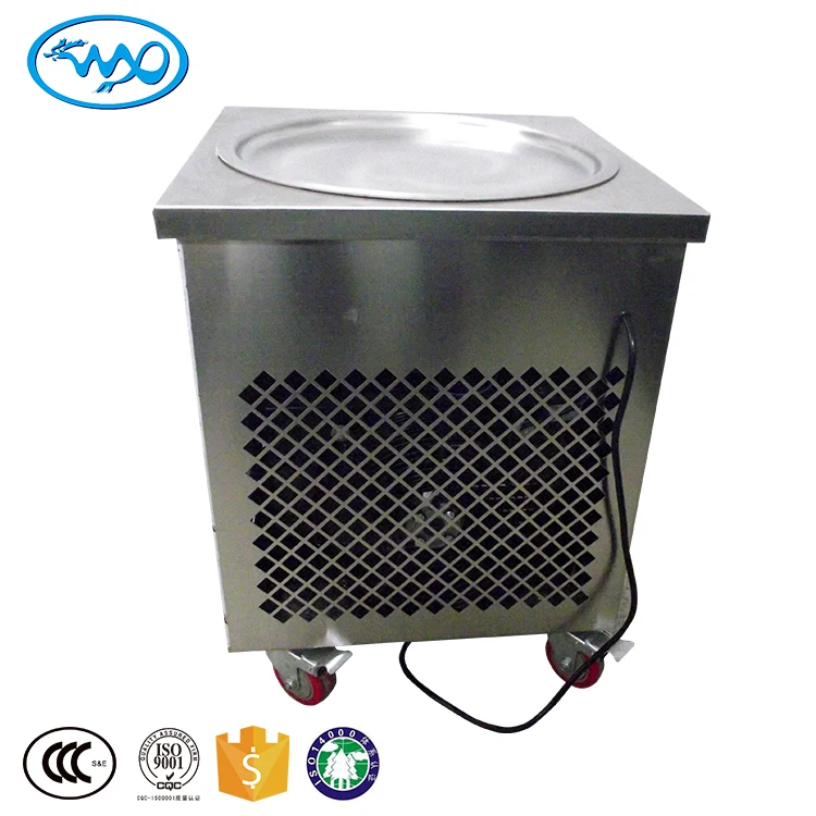 Big Fry Pan Liquid Nitrogen Ice Cream Machine