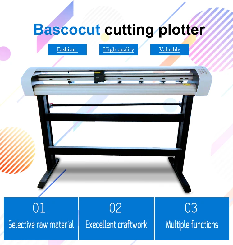 48inch cutting plotter/vinyl car sticker window film cutting machine/Bascocut free software USB driver cutter plotter