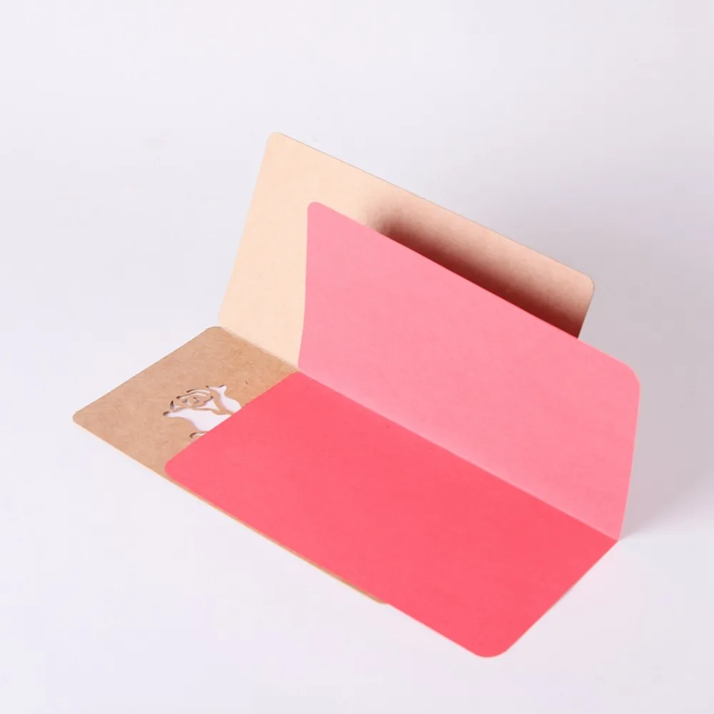 Best Wishes Paper Craft Folding Greeting Cards for Invitation