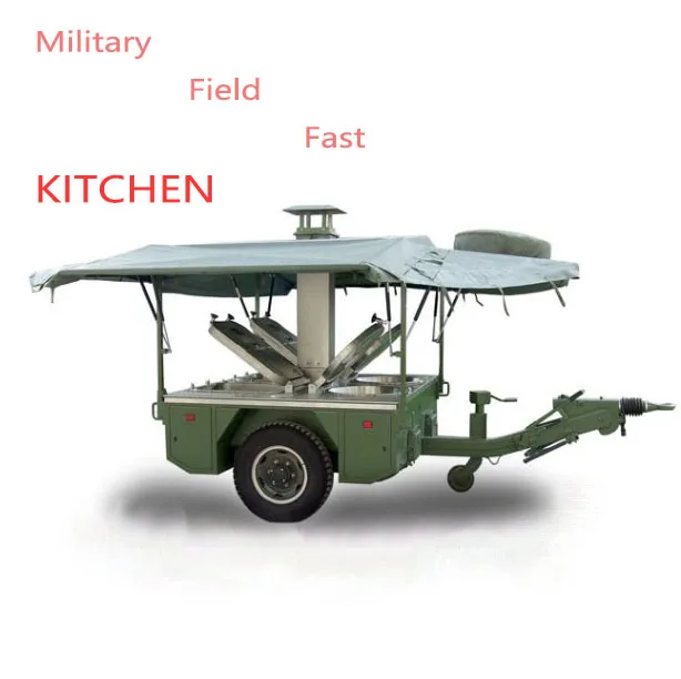 mobile field kitchen trailer for food catering