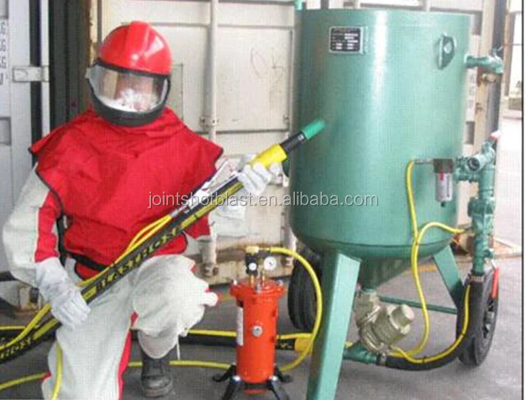 
mini mobile sandblaster/sand blasting tank/ sand blasting pot pressure air 