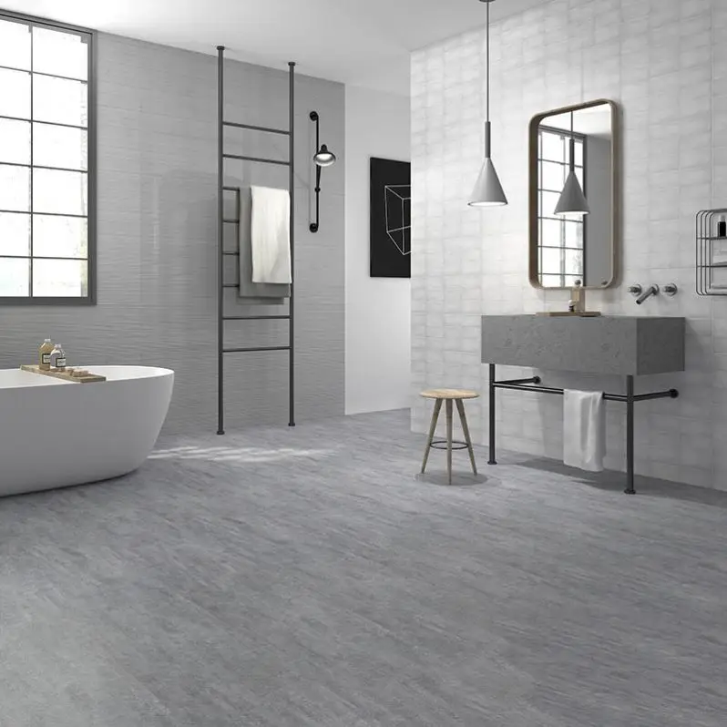 
Multi stone design 4/5mm rigid core waterproof spc click plank flooring for bathroom 