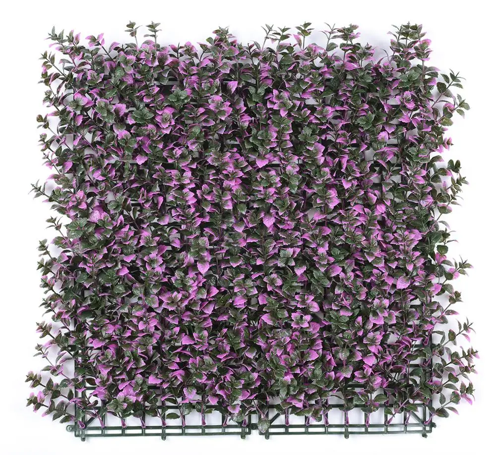 Fashion decorate UV protected outdoor artificial grass plant wall panel 50x50 100x100 cm