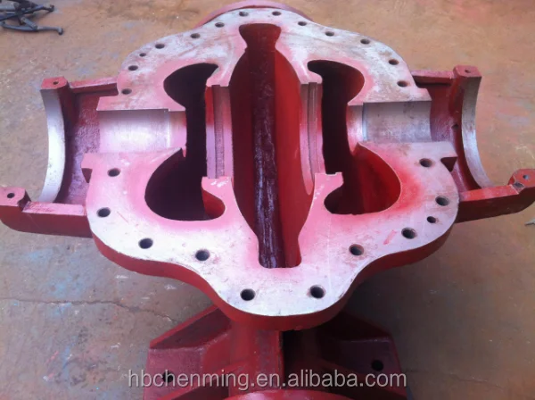 Double Suction Large Capacity Split Case Pump With Electric Motor For Waterworks