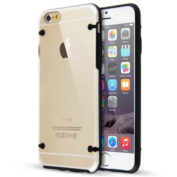 Оптовая продажа мобильный телефон сумки и чехол свечение световой для iPhone 5S 6 S плюс прозрачная крышка PC