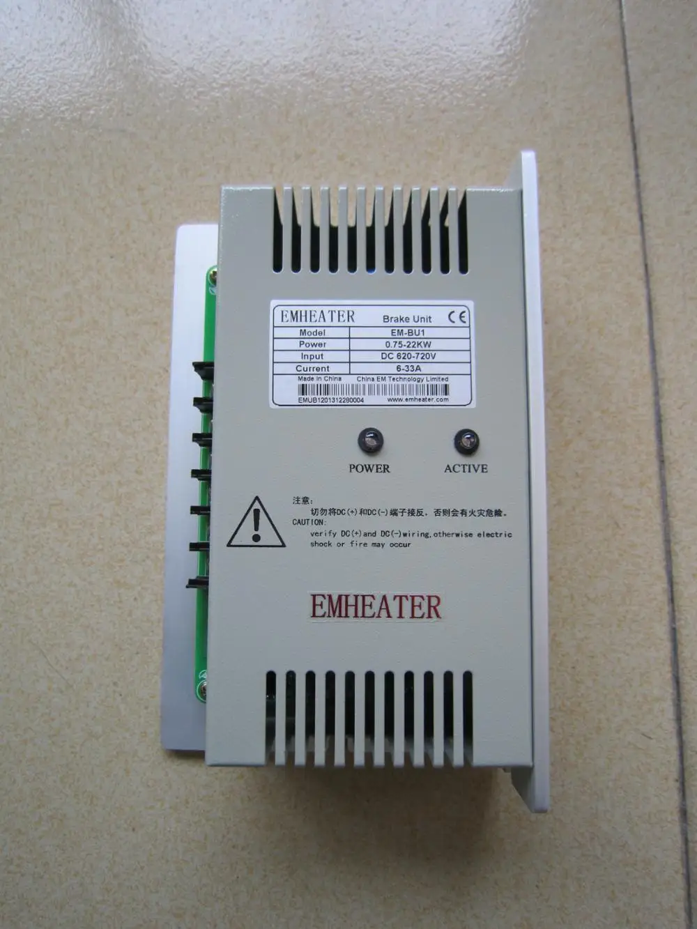 AC dynamic braking units 3 phase input and output 22KW to 75KW 380V