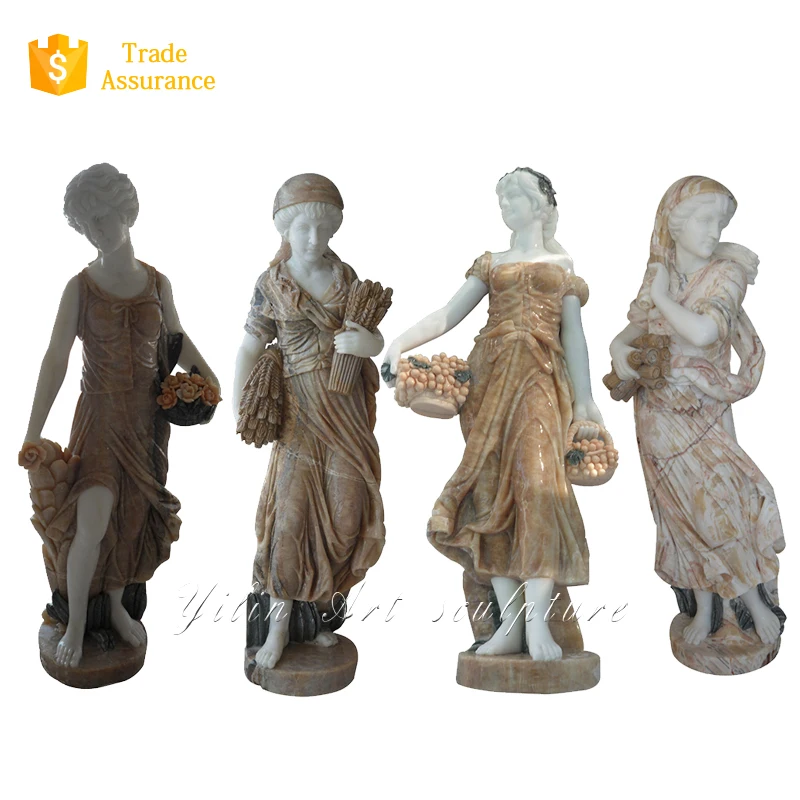 Antique Roman Nude Dancing Woman Life Size Garden Statue YL-R385