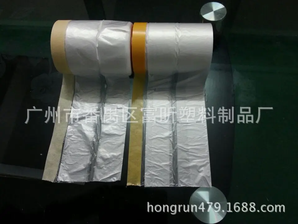 
Free samples auto paint masking plastic film adhesive 30cm disposable mask film 