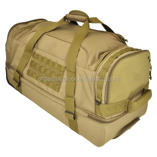 Водонепроницаемая дорожная сумка-тележка 1000 denier Cordura, большая багажная сумка на колесиках